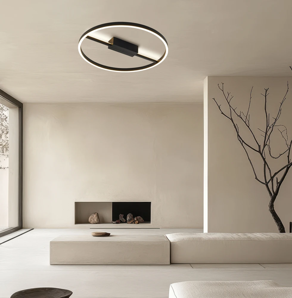 36W LED lubinis šviestuvas MALVINA, juodas, 3000K, 4348400