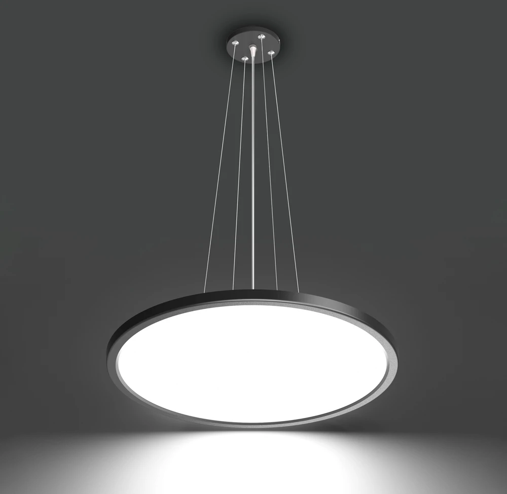 36W LED pakabinamas šviestuvas MANITO, juodas, 2800/4000/6000K, IP40