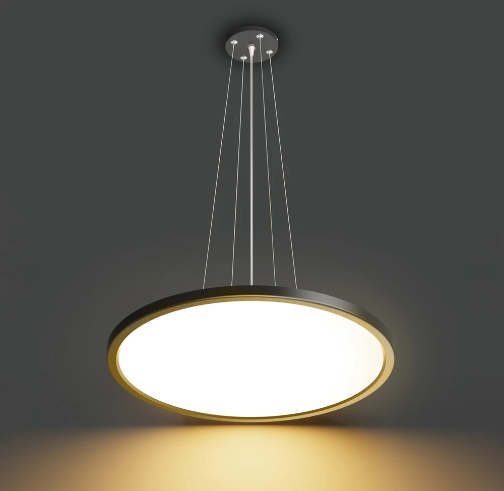 36W LED pakabinamas šviestuvas MANITO, juodas, 2800/4000/6000K, IP40