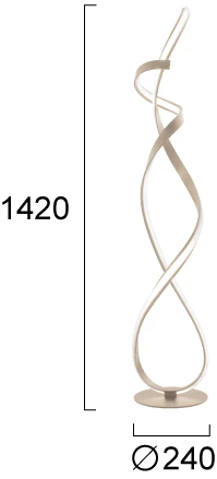 36W LED pastatomas šviestuvas RIBBON, smėlio sp., 3000K, 4347800