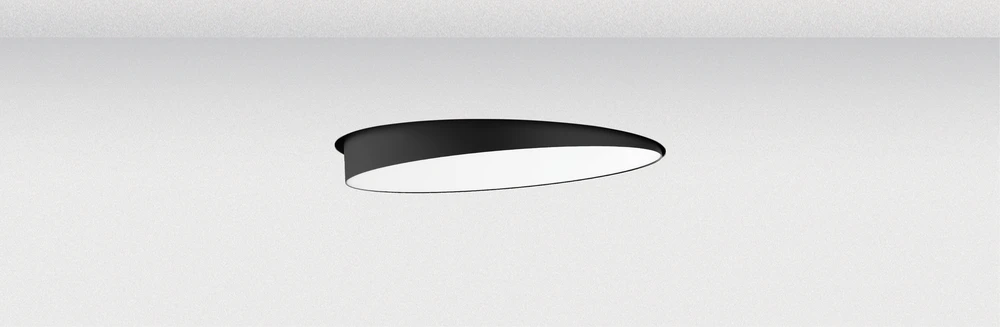 36W LED užglaistomas šviestuvas, juodas, 2700/3200/4000K, DALI, 25212