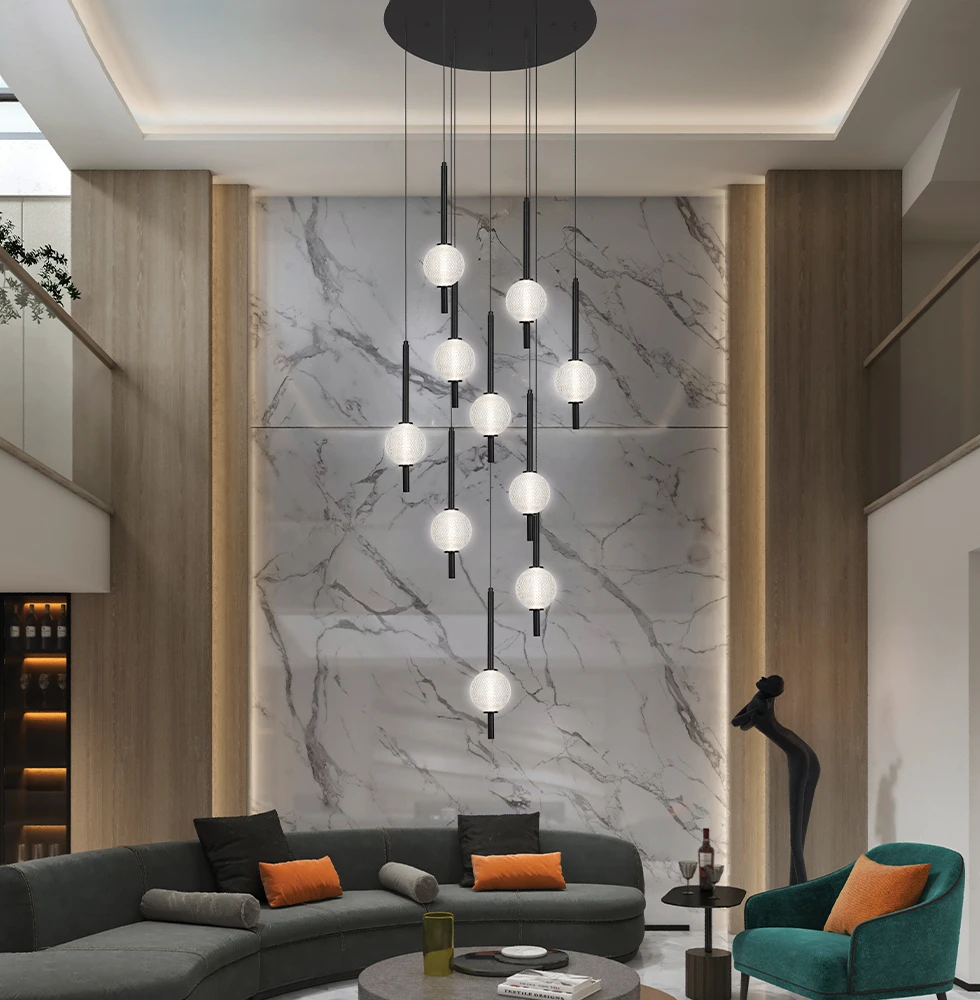 37W LED pakabinamas šviestuvas ABEONA, juodu korpusu, 4000K, 4330600
