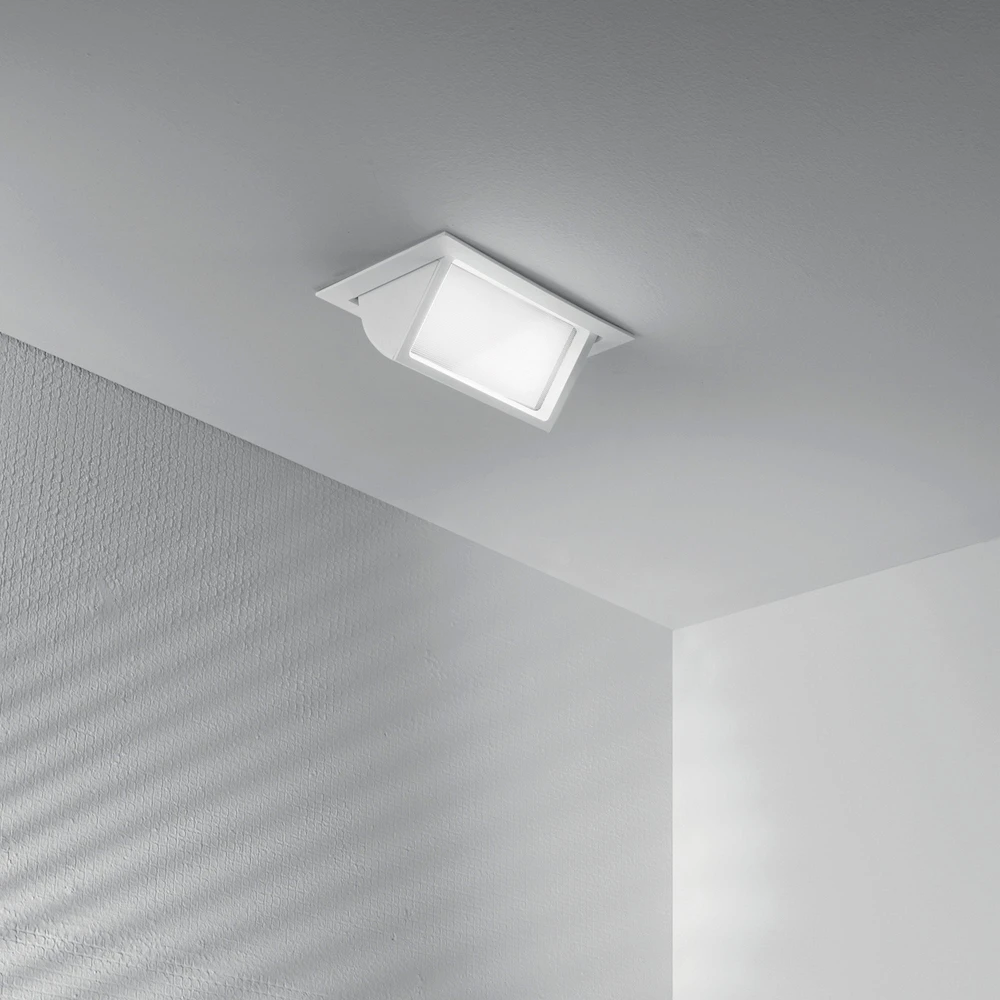 38W LED įleidžiamas šviestuvas LYBRA, baltas, CCT