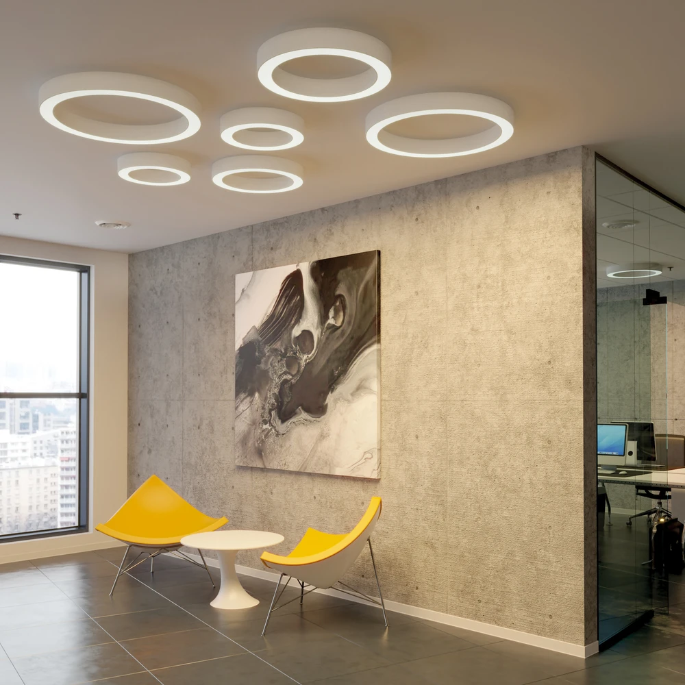 38W LED lubinis šviestuvas ALISO, baltas, 2700/3000/4000K, dimeriuojamas, P3742074BDP