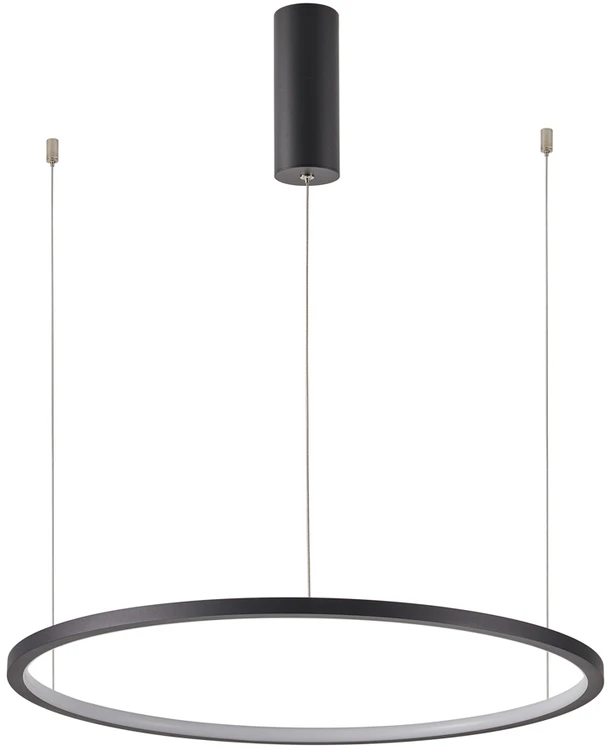 Italux 38W LED pakabinamas šviestuvas VINOLA, juodas, 3000/4000K