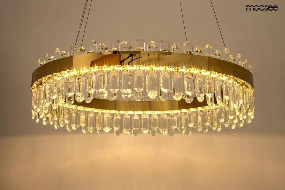 39W LED pakabinamas šviestuvas AMIRA 100, aukso sp., 3000K