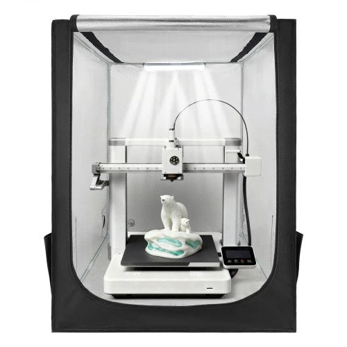 VEVOR 3D spausdintuvo apsauga su LED apšvietimu