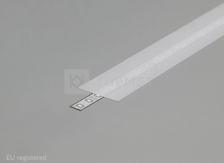 3m LED juostos profilio dangtelis A9, matinis.