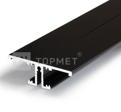 3m LED juostos profilis BACK10 A/UX, juodai dažytas