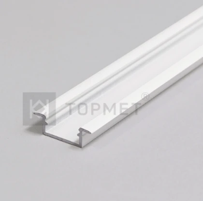 3m LED juostos profilis BEGTIN12 J/S, baltai dažytas