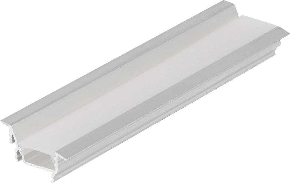 3m LED juostos profilis DIAGONAL14 F/TY, neanoduotas aliuminis
