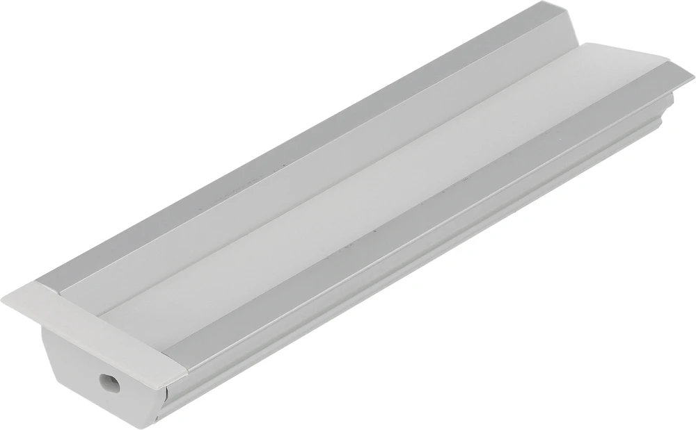 3m LED juostos profilis DIAGONAL14 F/TY, anoduotas aliuminis
