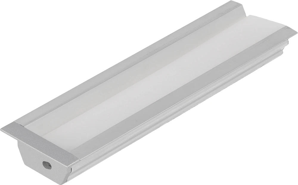 3m LED juostos profilis DIAGONAL14 F/TY, neanoduotas aliuminis