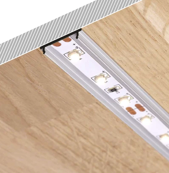 3m LED juostos profilis FIX16, anoduotas aliuminis