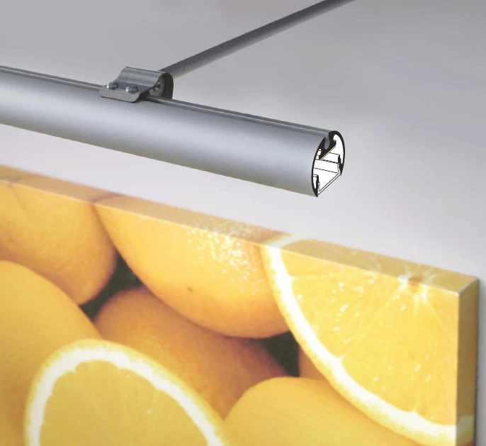 3m LED juostos profilis PEN12 CJ, baltai dažytas
