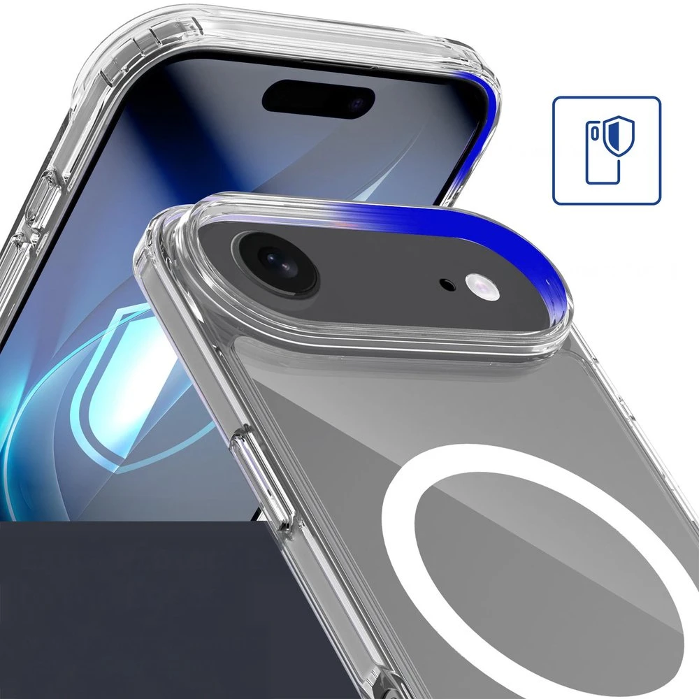 Dėklas 3Mk Apsauginis 3mk „Armor MagCase“, skirtas „iPhone 17 Air“ – skaidrus