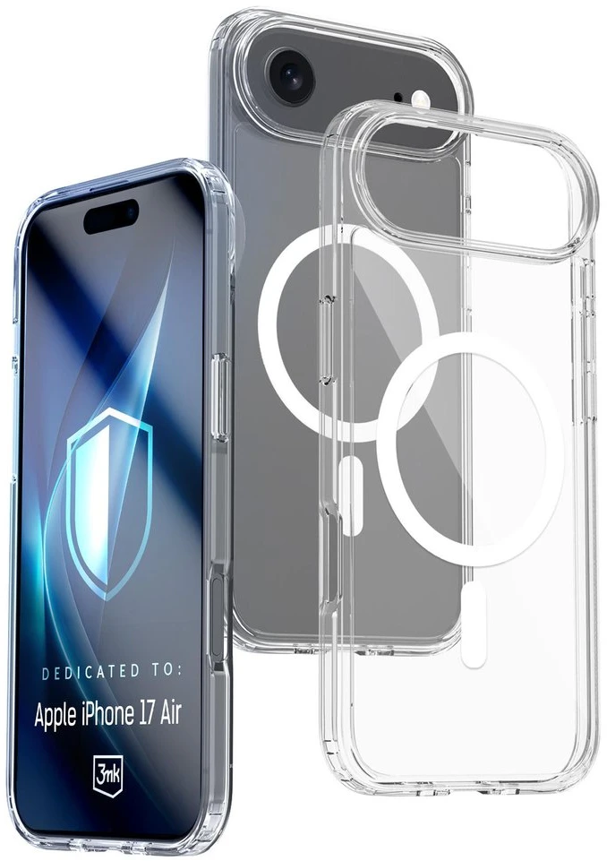 Dėklas 3Mk Apsauginis 3mk „Armor MagCase“, skirtas „iPhone 17 Air“ – skaidrus