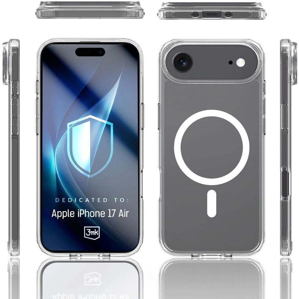 Dėklas 3Mk Apsauginis 3mk „Armor MagCase“, skirtas „iPhone 17 Air“ – skaidrus
