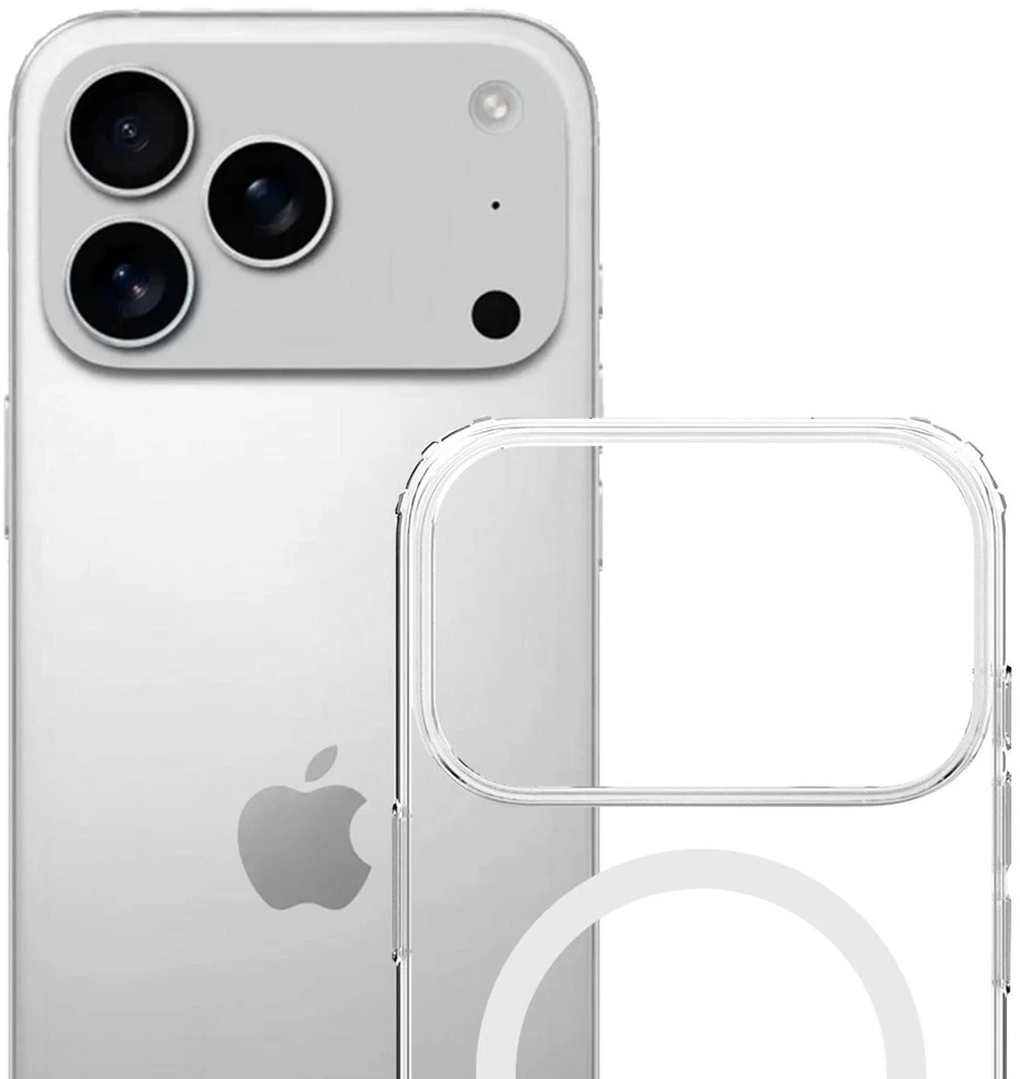 Dėklas 3Mk Apsauginis 3mk „Armor MagCase“, skirtas „iPhone 17 Pro“ – skaidrus