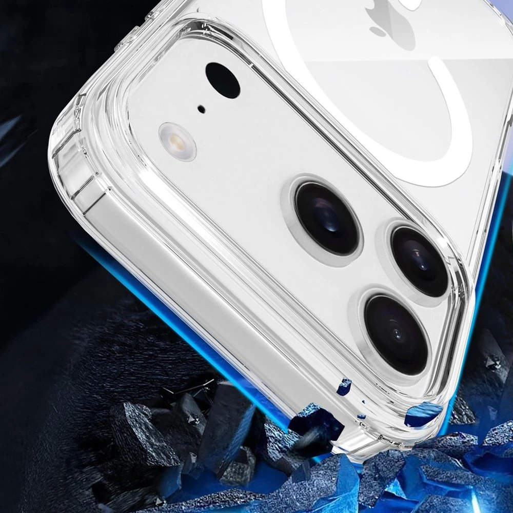 Dėklas 3Mk Apsauginis 3mk „Armor MagCase“, skirtas „iPhone 17 Pro“ – skaidrus
