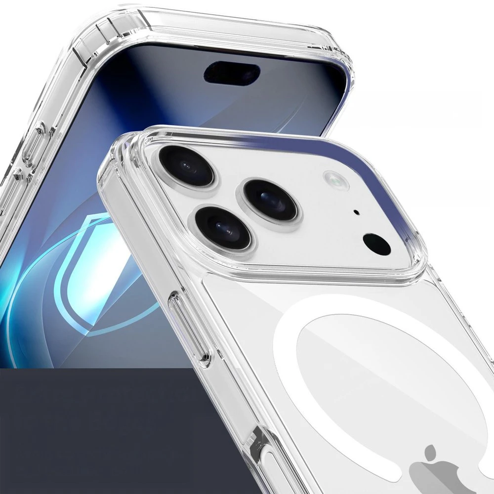 Dėklas 3Mk Apsauginis 3mk „Armor MagCase“, skirtas „iPhone 17 Pro“ – skaidrus