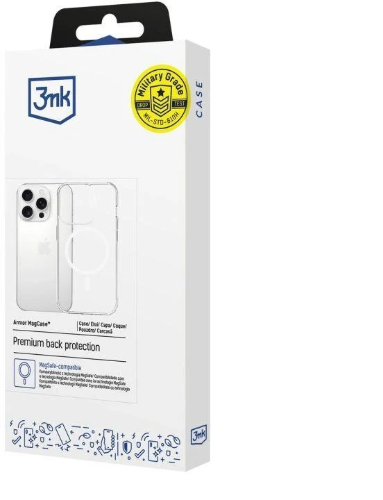 3mk Armor MagCase iPhone 14 Pro - Skaidrus