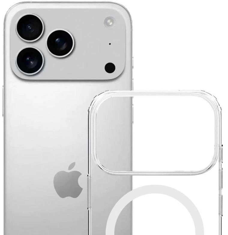 Dėklas 3Mk Apsauginis 3mk „Armor MagCase“, skirtas „iPhone 17 Pro“ – skaidrus