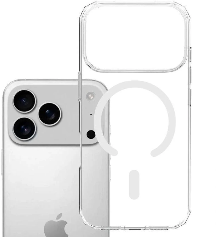 Dėklas 3Mk Apsauginis 3mk „Armor MagCase“, skirtas „iPhone 17 Pro“ – skaidrus