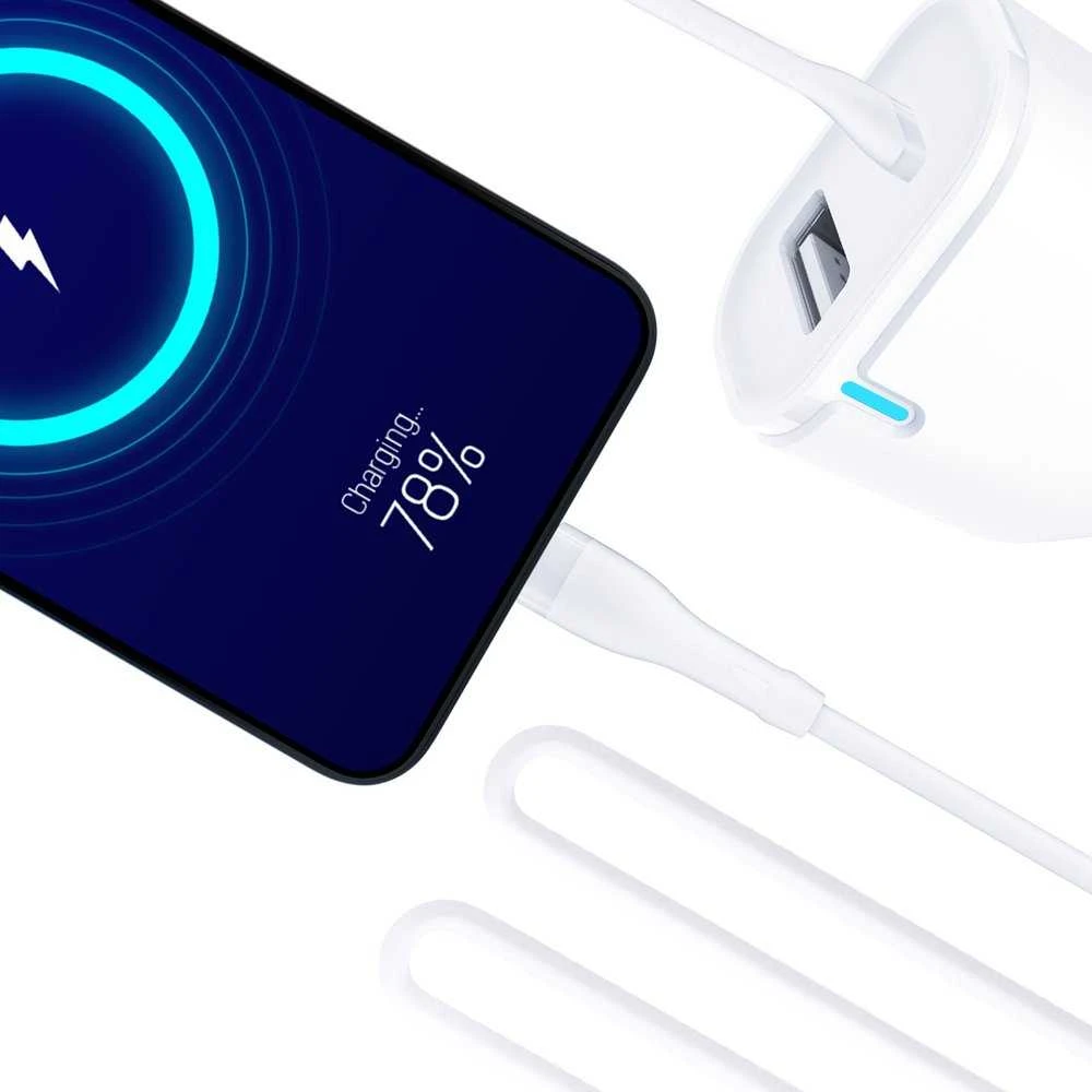 3Mk apsaugos priedai - 3mk automobilinis įkroviklis 20W PD3.0 QC 3.0 USB 1A1C Baltas MM