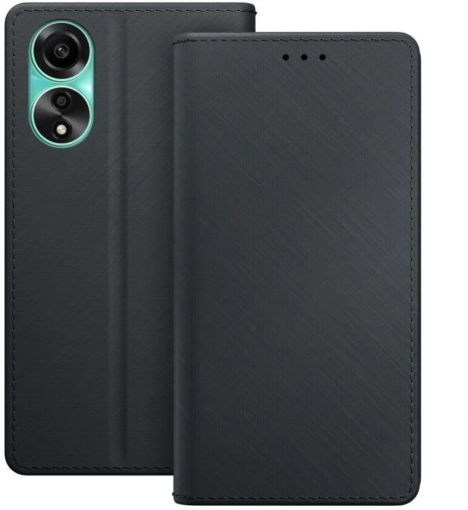 3MK Wallet Oppo A78 4G dėklas telefonui juodos spalvos