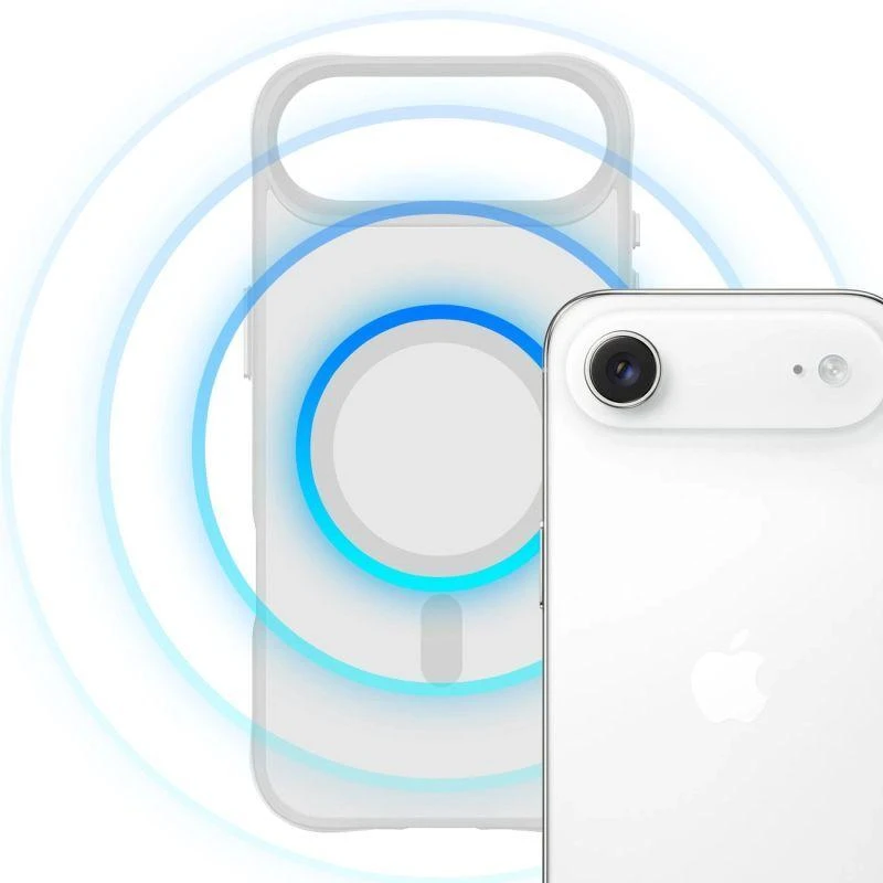 Dėklas 3Mk apsaugos 3mk dūminis „MagCase“, skirtas „iPhone Air“ – „Baltas-Translucent“