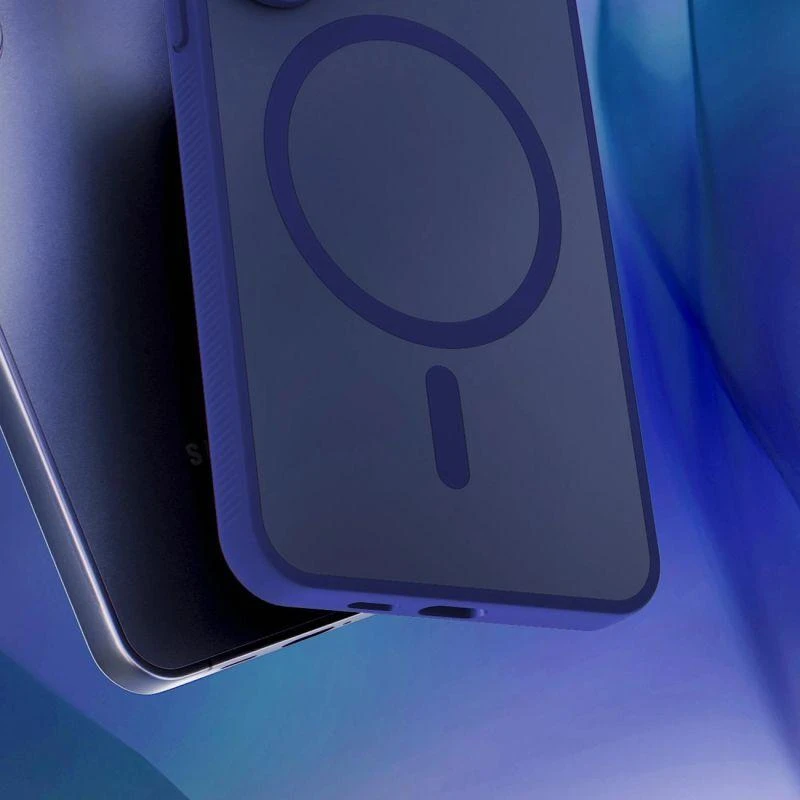 Dėklas 3Mk apsaugos 3mk dūmų spalvos „MagCase“, skirtas „iPhone 16“ – „Mėlyna-Translucent“