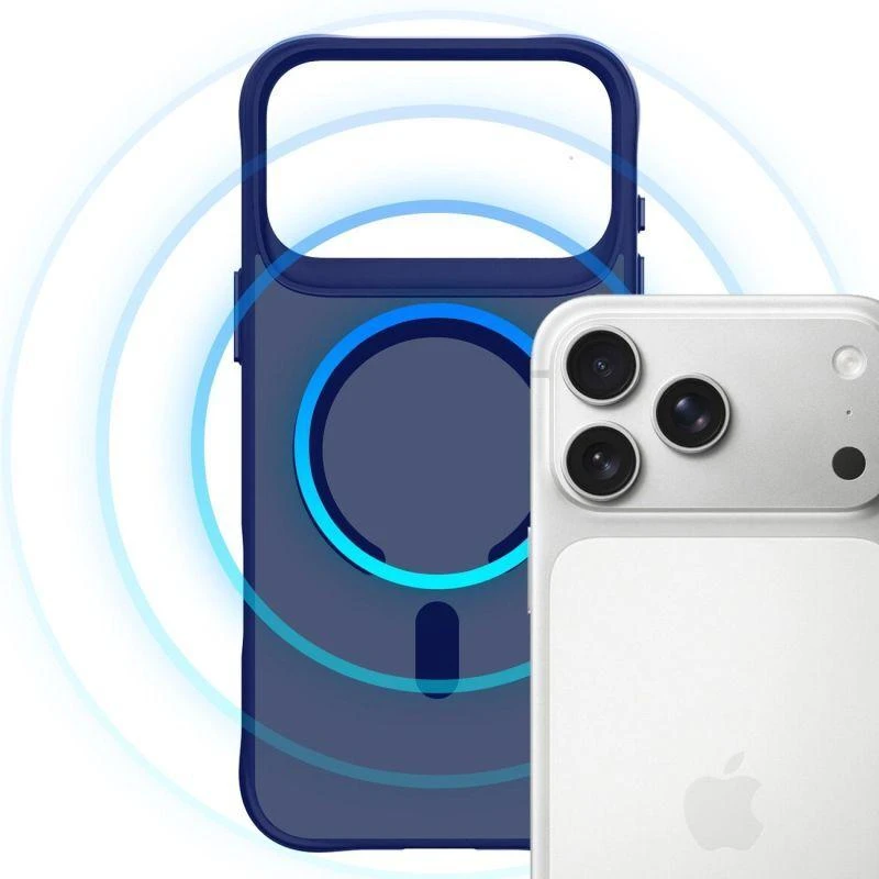3mk Dūminis MagCase, skirtas iPhone 17 Pro - Mėlynas-Permatomas