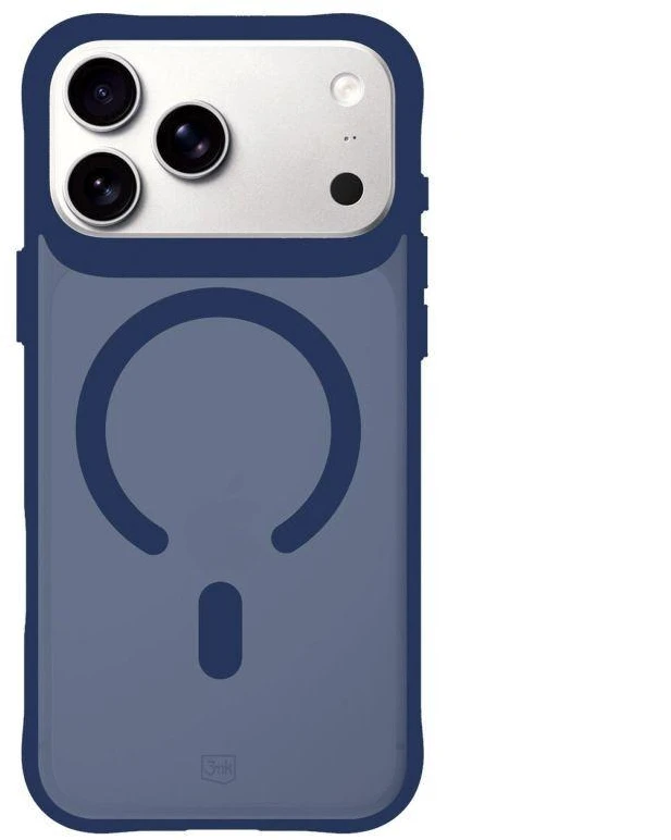 Dėklas 3Mk apsaugos 3mk dūminis „MagCase“, skirtas „iPhone 17 Pro“ – Mėlyna-permatomas