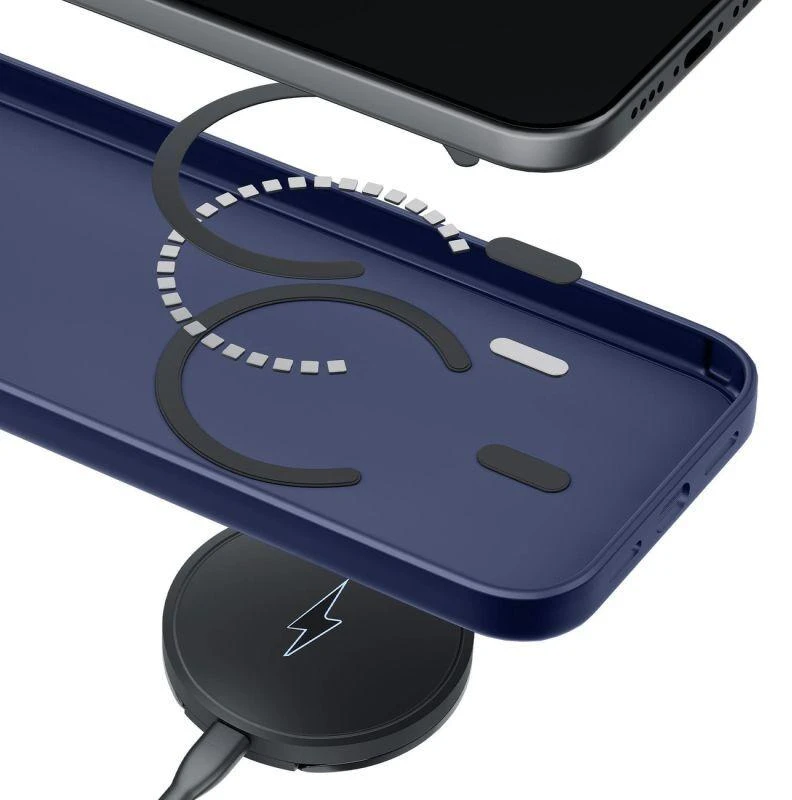 3mk Dūminis MagCase, skirtas iPhone 17 Pro - Mėlynas-Permatomas