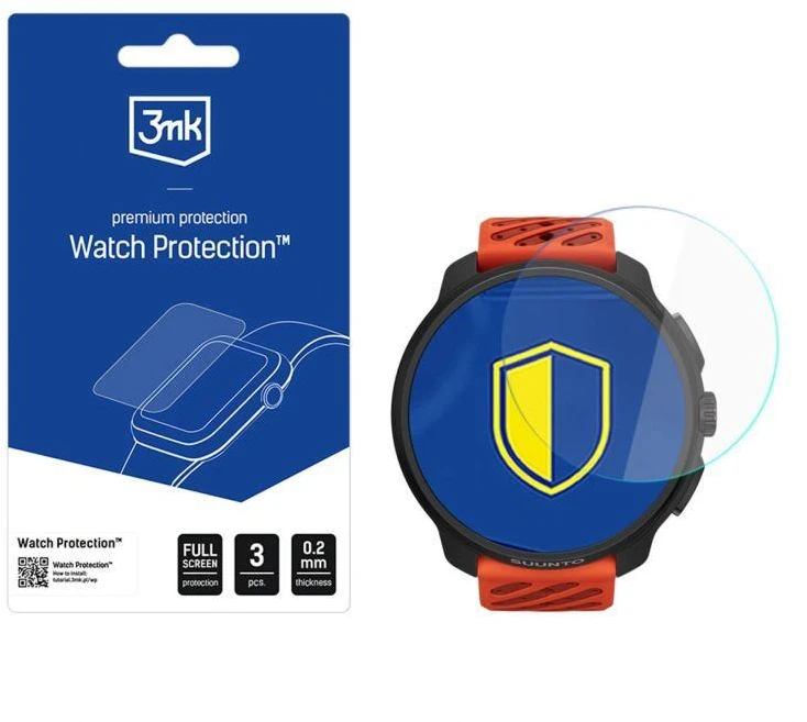 3Mk Protection 3mk laikrodžio apsauga „FlexibleGlass“ hibridinis stiklas „Suunto Race 2“ išmaniojo laikrodžio ekranui