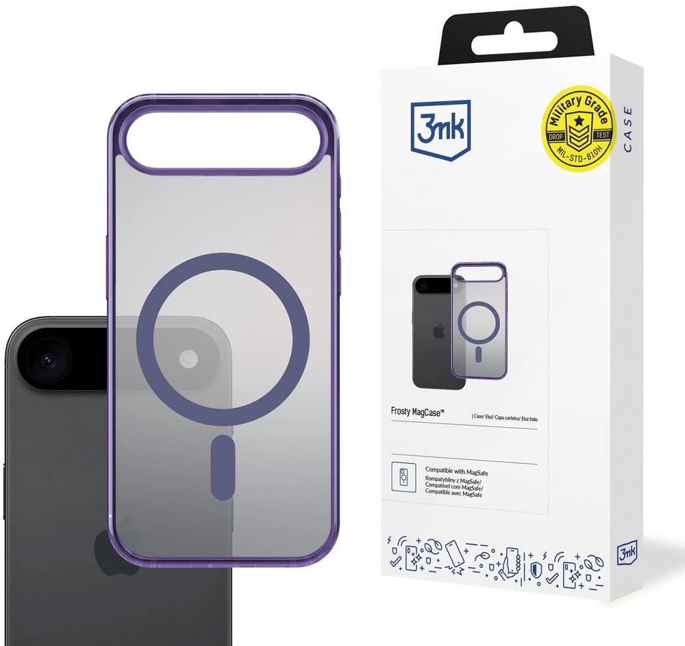 Case 3MK Frosty Magdėklas skirtas Apple Apple iPhone 17 Air violetinė