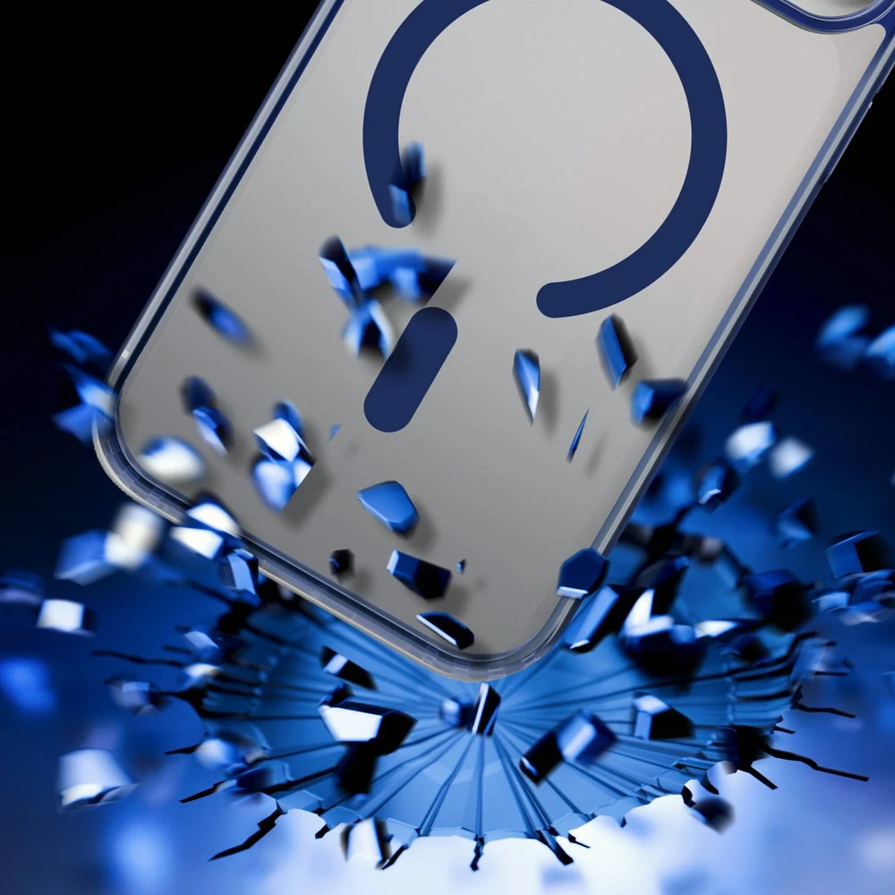Dėklas 3MK Frosty MagDėklas iPhone 17 Pro mėlynas