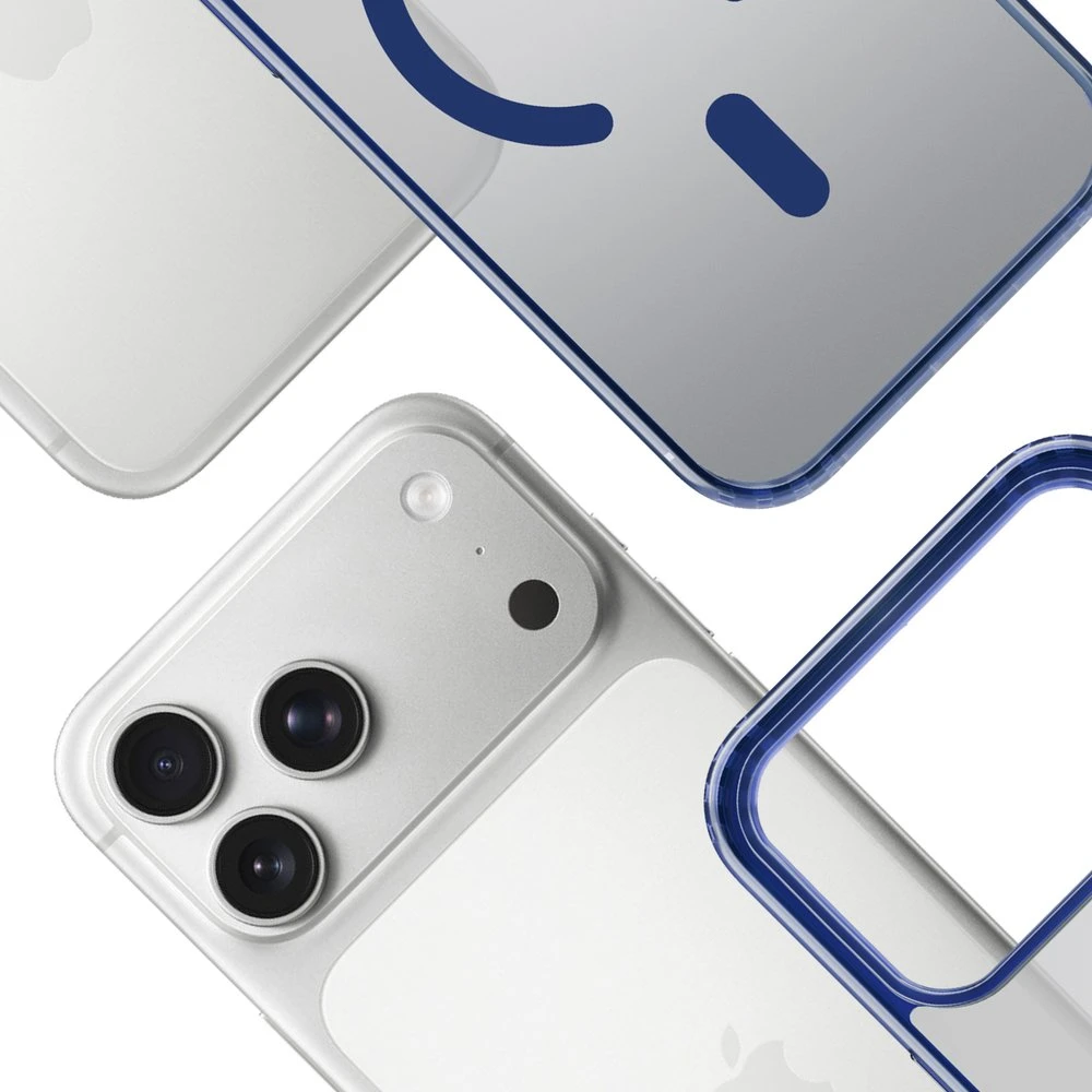 Dėklas 3MK Frosty MagDėklas iPhone 17 Pro mėlynas