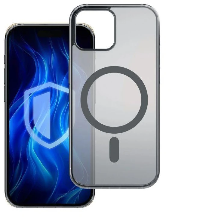 3MK Frosty MagDėklas iPhone 15 juodos spalvos