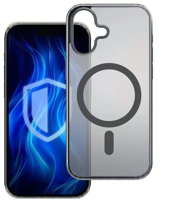 Dėklas 3mk Frosty MagCase Apple iPhone 16 Plus juodas