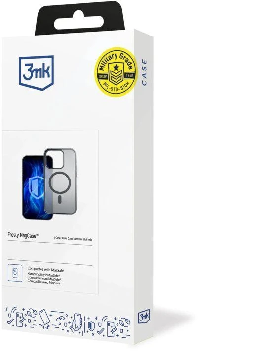 Dėklas 3mk Frosty MagCase Apple iPhone 16 Pro juodas