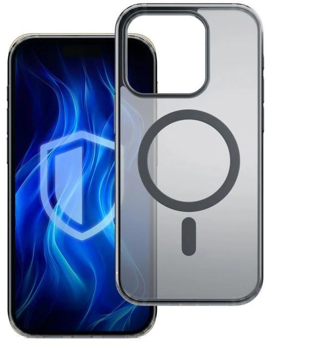 Dėklas 3mk Frosty MagCase Apple iPhone 16 Pro juodas