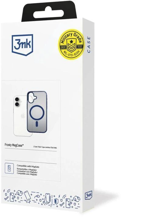 3mk Frosty MagCase, skirta iPhone 17 - mėlynas