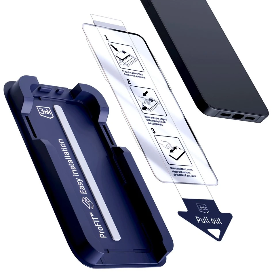 Nezatříděno 3mk HardGlass Max apsauginis stiklas iPhone 15 / 16, su aplikatoriumi