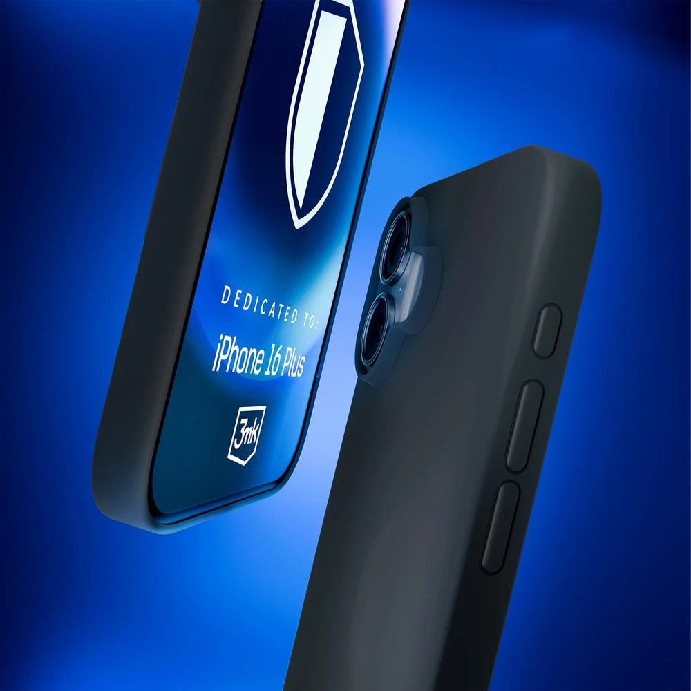Dėklas 3Mk Protection 3mk Hardy silikoninis „MagCase“, skirtas „iPhone 16 Plus“ – pilkas