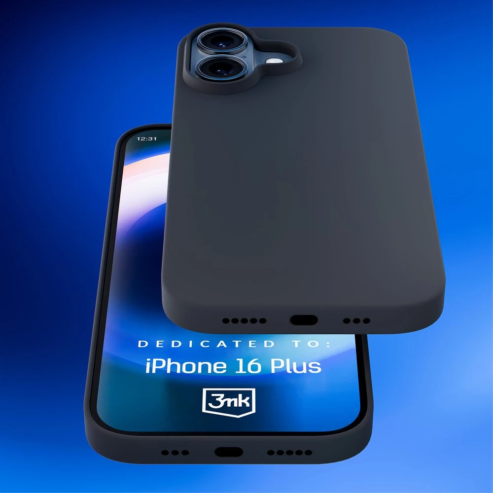 Dėklas 3Mk Protection 3mk Hardy silikoninis „MagCase“, skirtas „iPhone 16 Plus“ – pilkas