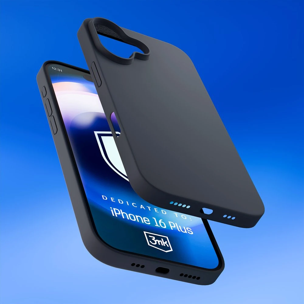 Dėklas 3Mk Protection 3mk Hardy silikoninis „MagCase“, skirtas „iPhone 16 Plus“ – pilkas