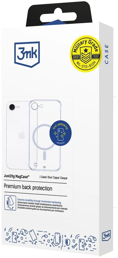 Dėklas 3Mk apsauginis 3mk Just20g MagCase, skirtas iPhone 16E - skaidrus