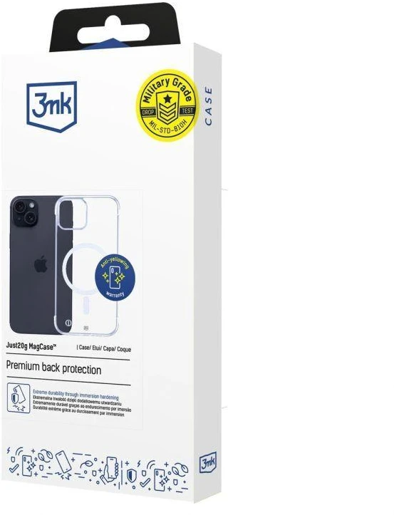 Dėklas 3Mk apsauga 3mk Just20g MagCase iPhone 15 Plus - skaidrus